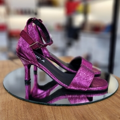 Sandalias MORIA metalizado fucsia