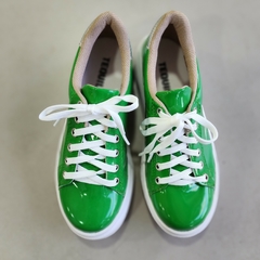 Zapatillas Buenos Aires charol verde edición limitada