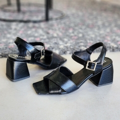 Sandalias ALEXIA metalizado negro