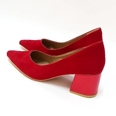 Stilettos ASIA gamuzado rojo - comprar online