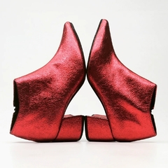 Botas CAPRI metalizado rojo - comprar online