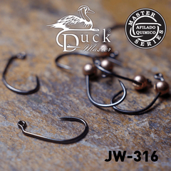 ANZUELO BARBLESS JIG WIDE GAP - DUCK MASTER JW-316/BL - PACK (20 UNIDADES) - comprar online