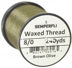 Hilo encerado 8/0 Semperfli Waxed Thread 240yardas - comprar online