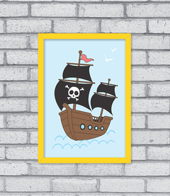 Quadro Navio Pirata - Pendurama Quadros e Artigos de Decoração