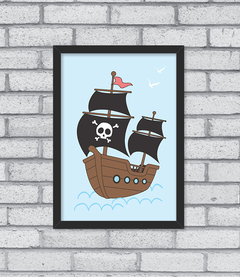 Quadro Navio Pirata - comprar online