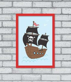 Quadro Navio Pirata - loja online