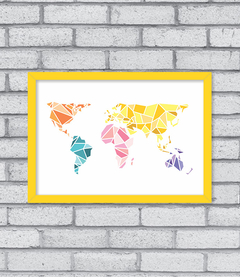 Quadro Geo Mapa Mundi - comprar online