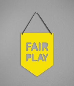 Plaquinha Fair Play em Acrílico - comprar online