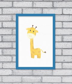Quadro Girafa Aqua - Pendurama Quadros e Artigos de Decoração