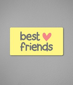Placa Best Friends na internet