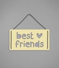 Plaquinha Best Friends em Acrílico - loja online