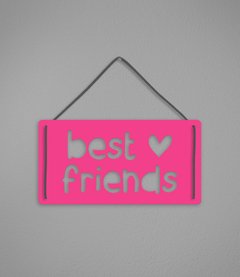 Plaquinha Best Friends em Acrílico - comprar online