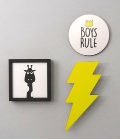 Placa Boys Rule - comprar online