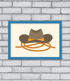 Quadro Chapéu de Cowboy - Pendurama Quadros e Artigos de Decoração