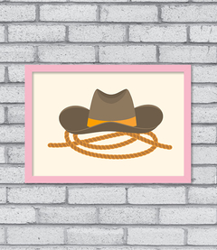 Quadro Chapéu de Cowboy - Pendurama Quadros e Artigos de Decoração