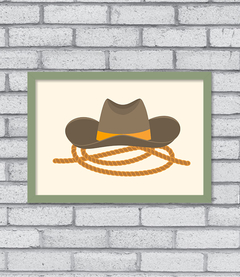 Quadro Chapéu de Cowboy - loja online