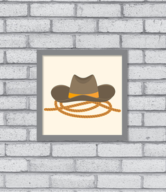 Quadro Chapéu de Cowboy - Pendurama Quadros e Artigos de Decoração