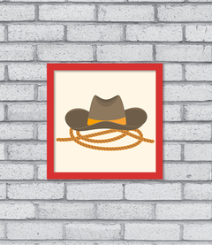 Quadro Chapéu de Cowboy - comprar online