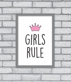 Quadro Girls Rule - Pendurama Quadros e Artigos de Decoração