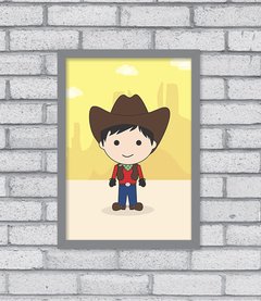 Quadro Cute Cowboy na internet