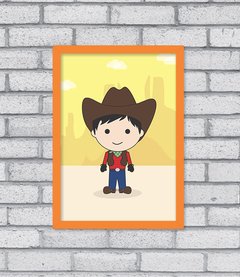 Quadro Cute Cowboy - Pendurama Quadros e Artigos de Decoração