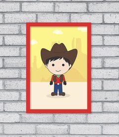Quadro Cute Cowboy - comprar online