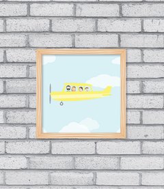 Quadro Família Avião - Pendurama Quadros e Artigos de Decoração