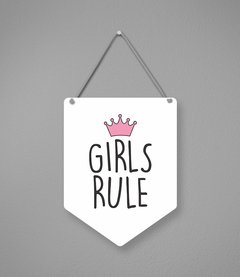 Plaquinha Girls Rule