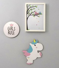 Placa Girls Rule - comprar online