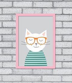 Quadro Hipster Kitty na internet