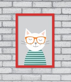 Quadro Hipster Kitty - loja online