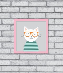 Imagem do Quadro Hipster Kitty