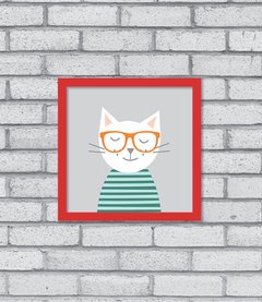 Quadro Hipster Kitty - comprar online