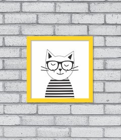 Quadro Hipster Kitty na internet