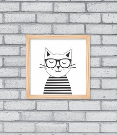 Quadro Hipster Kitty na internet