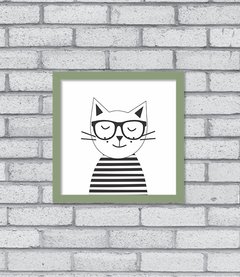 Imagem do Quadro Hipster Kitty