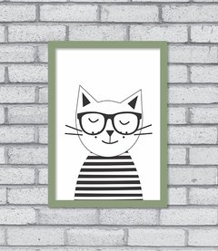 Quadro Hipster Kitty na internet