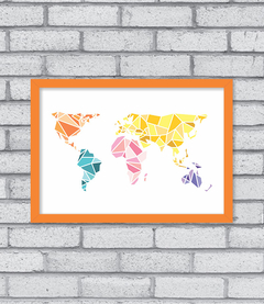 Quadro Geo Mapa Mundi - comprar online