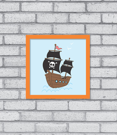 Quadro Navio Pirata - Pendurama Quadros e Artigos de Decoração