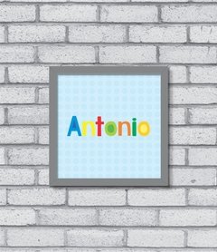 Quadro Nome Color (menino) - Pendurama Quadros e Artigos de Decoração