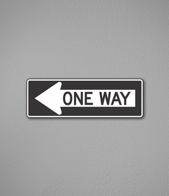 Placa One Way - comprar online