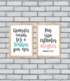 Quadro Gratidão (duplo) - Pendurama Quadros e Artigos de Decoração