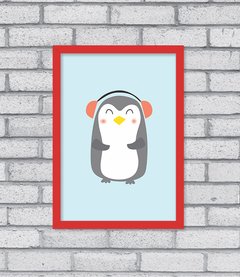 Quadro Pinguim - Pendurama Quadros e Artigos de Decoração