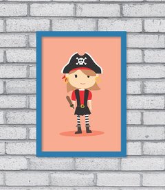 Quadro Pirata Menina - loja online