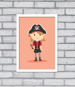 Quadro Pirata Menina