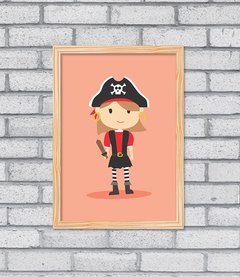 Quadro Pirata Menina