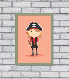 Quadro Pirata Menina - loja online