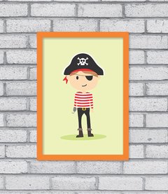 Quadro Pirata Menino - Pendurama Quadros e Artigos de Decoração