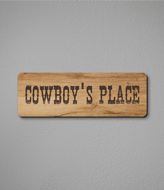 Placa Cowboy's Place