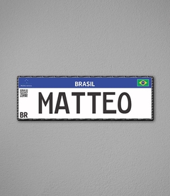 Placa de Carro Personalizada